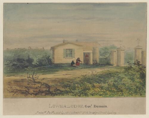 Lower Lodge, Government Domain, Sydney, 1836 / Robert Russell