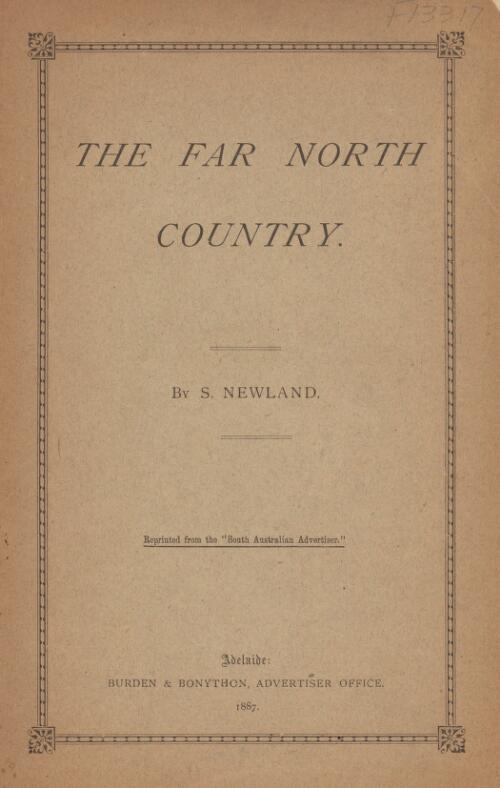 The far north country / by S. Newland