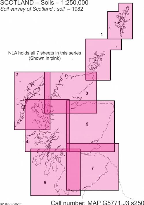 Soil survey of Scotland : soil / made and published by the Ordnance Survey, Southampton, for the Macaulay Institute for Soil Research, Soil Survey of Scotland ; soil mapping by Soil Survey of Scotland staff ; the Macaulay Institute for Soil Research, Aberdeen 1981