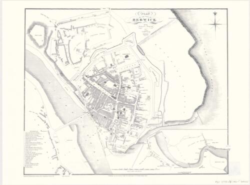 Plan of the town of Berwick upon Tweed from actual survey [cartographic material] / by John Wood, Edinr., 1822 ; engd. by T. Clerk