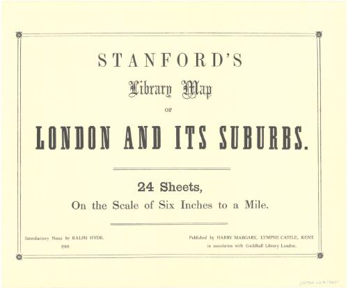 Stanfords library map of London and its suburbs [cartographic material]