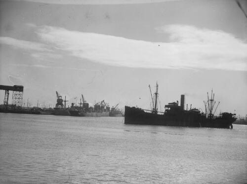 Ships in Newcastle Harbour, Newcastle, New South Wales, 1949, 1