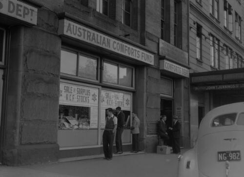 Shopfront of the Australian Comforts Fund department, Sydney, 8 April 1946