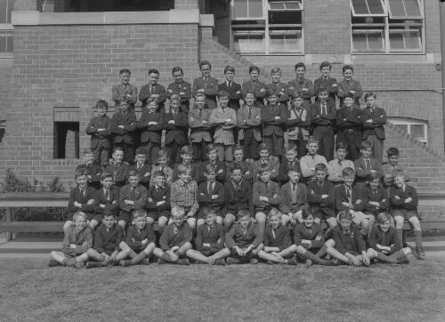 Group portrait of pupils at Sydney Grammar School, 12 September 1947, 1