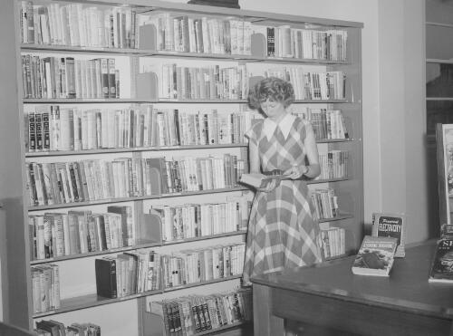 Librarian at the Wallsend Library, Newcastle, New South Wales, 3 December 1948
