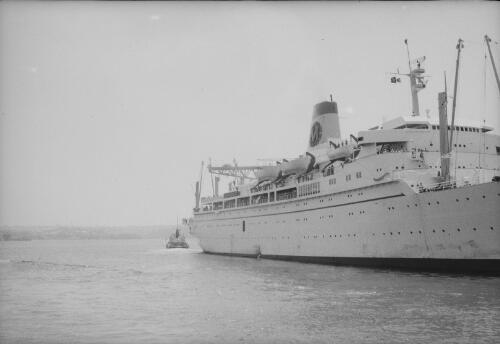 Passenger ship the SS Monterey, Sydney Harbour, 1959