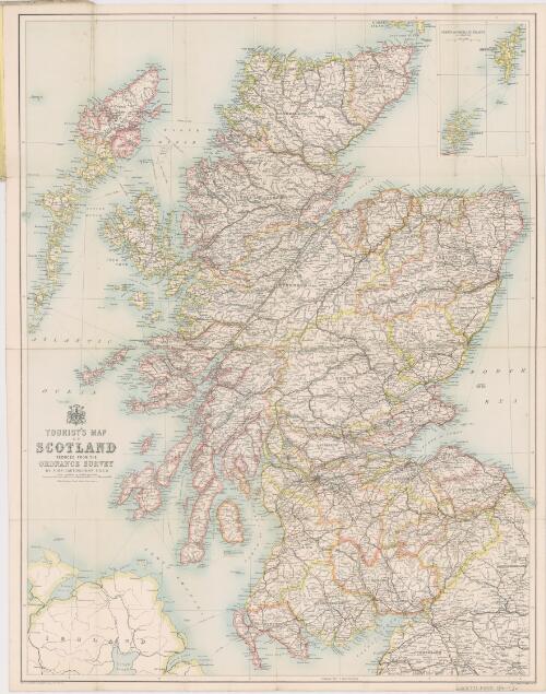 Tourist's map of Scotland : reduced from the Ordnance Survey / by John Bartholomew, F.R.G.S