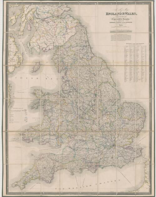 A new map of England & Wales, projected upon the trigonometrical operations made for the general survey of the kingdom