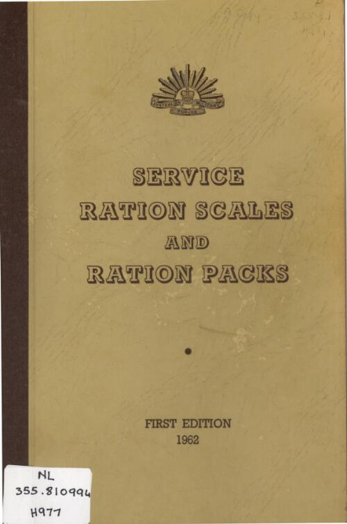 Service ration scales and ration packs