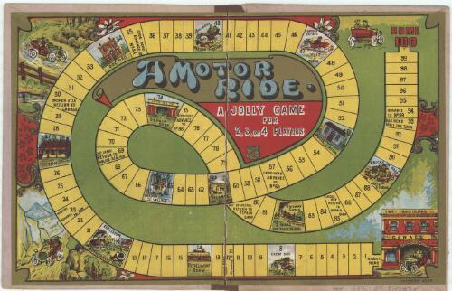 A motor ride : a jolly game for 2,3, or 4 players / National