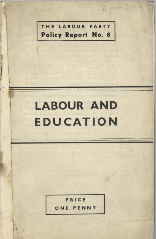 Labour and education