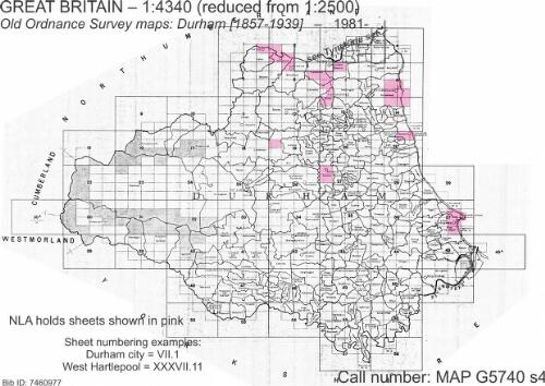Old Ordnance Survey maps. Co. Durham / Ordnance Survey ; Alan Godfrey Map