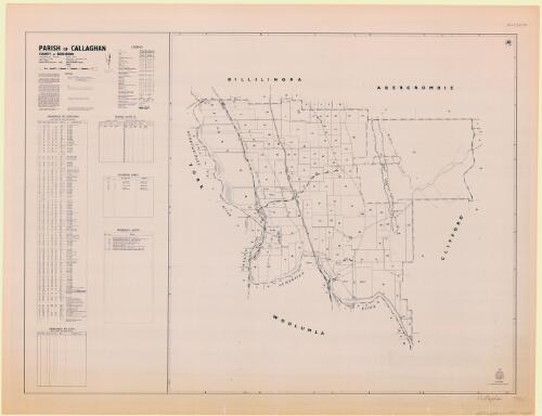 Parish of Callaghan, County of Beresford [cartographic material] / Department of Lands