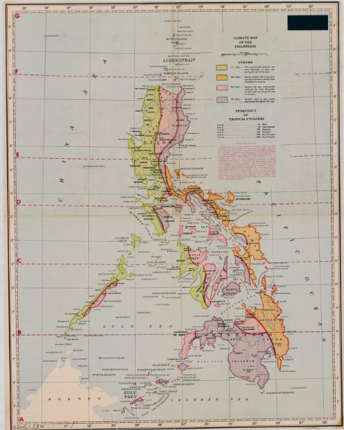 Climate map of the Philippines [cartographic material]