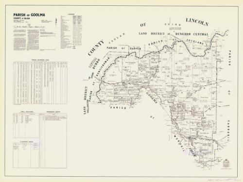 Parish of Goolma, County of Bligh [cartographic material] / printed & published by Dept. of Lands Sydney