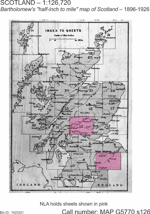 Bartholomew's "half-inch to mile" map of Scotland / the Edinburgh Geographical Institute ; John Bartholomew