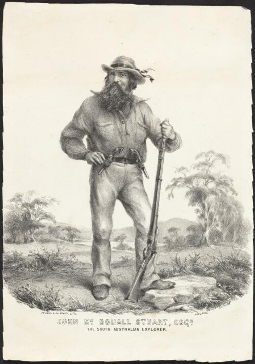 John McDouall Stuart, the South Australian explorer, South Australia, approximately 1862 / Penman & Galbraith