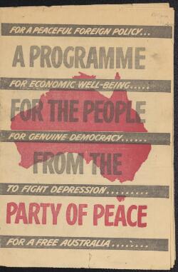Collection of election and propaganda leaflets issued the Communist of Australia.]