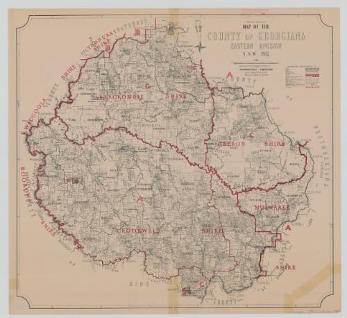 Map of the County of Georgiana : Eastern Division, N.S.W. 1932 / compiled, drawn and printed at the Department of Lands, Sydney N.S.W