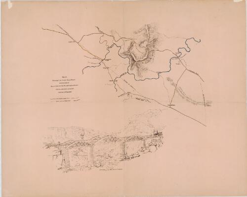 Sketch shewing the Razor Back Road and the original direct line for the Great Southern Road with the alteration proposed in favour of Camden [cartographic material] / [by T. L. Mitchell?]