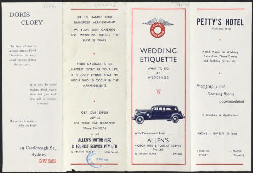 [Etiquette : ephemera material collected by the National Library of Australia]