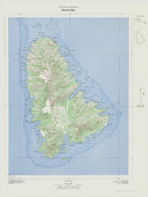 Raiatea [cartographic material] / dessine et publie par l'Institut geographique national en 1958
