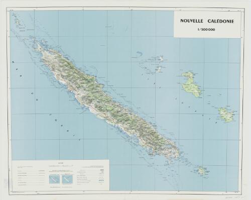Nouvelle Caledonie 1:500 000 [cartographic material] / dresse en 1967, dessine et publie par l'Institut Geographique National
