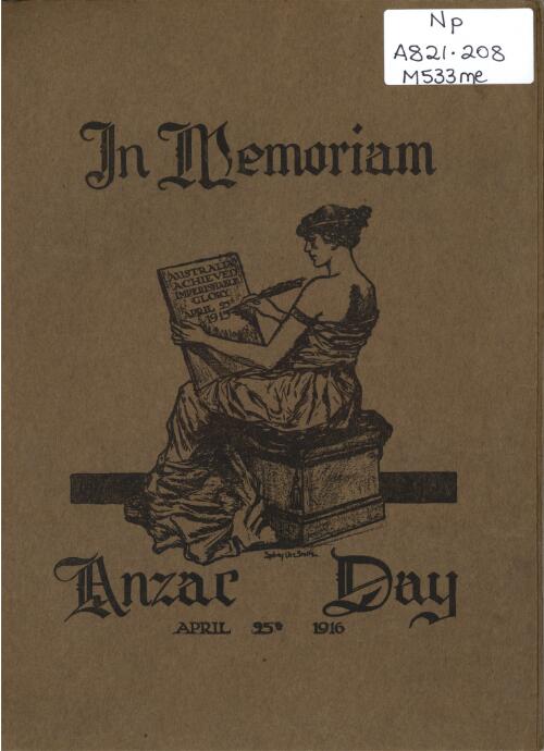 In memoriam : Anzac Day, April 25th, 1916 / [Frank Morton]
