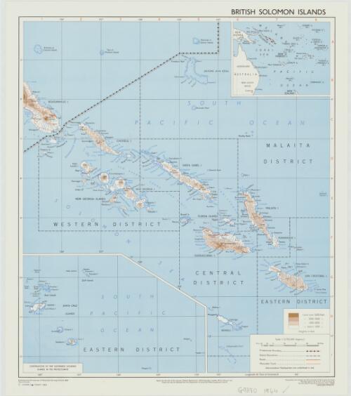 British Solomon Islands [cartographic material] / compiled and drawn by Directorate of Overseas Surveys ; photographed by D.O.S