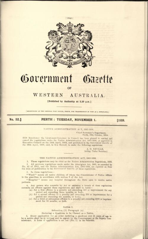 Government gazette of Western Australia