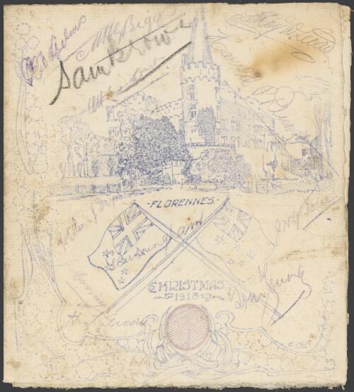 [Menus - Christmas : ephemera material collected by the National Library of Australia]