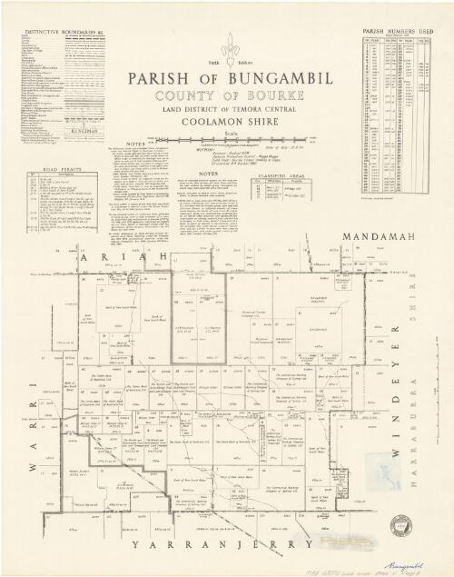 Parish of Bungambil, County of Bourke [cartographic material] : Land District of Temora Central, Coolamon Shire