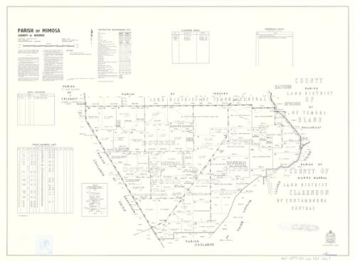 Parish of Mimosa, County of Bourke [cartographic material] : Land District - Wagga Wagga & Temora, Shire - Narraburra, Pastures Protection District - Wagga Wagga : within Division - East & Central, N.S.W., Gold field - Bourke, Cooper, Dowling & Gipps (ptly.)