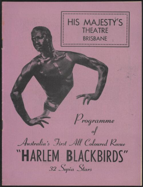 [Harlem Blackbirds : programs and related material collected by the National Library of Australia]