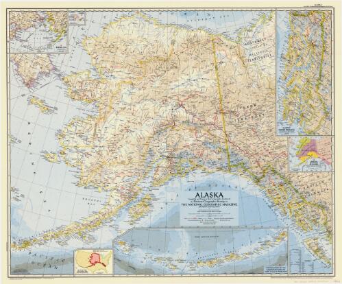 Alaska [cartographic material] / compiled and drawn in the Cartographic Section of the National Geographic Society for the National geographic magazine ; John Oliver LaGorce, editor