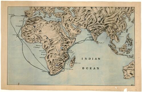 [Voyage of Vasco da Gama from Portugal to India via Africa, 1497-1498] [cartographic material] / S.N