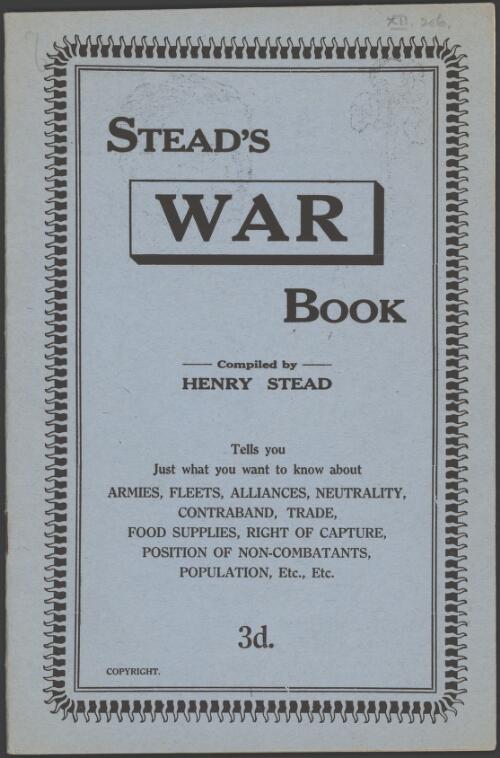 War! : points about the fighting powers : a handy catechism / by Henry Stead