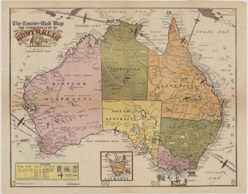 The Courier Mail map : the Commonwealth of Australia / C.W. Atherton