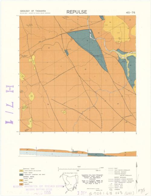 Repulse [cartographic material] / University of Tasmania Geology Department