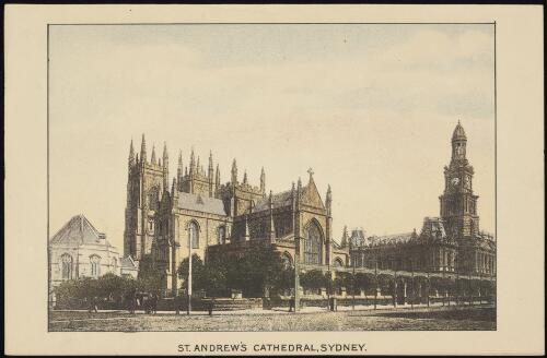 St. Andrew's Cathedral, Sydney, New South Wales, 1889 / Phillip-Stephan Photo-Litho. & Typographic Process Co