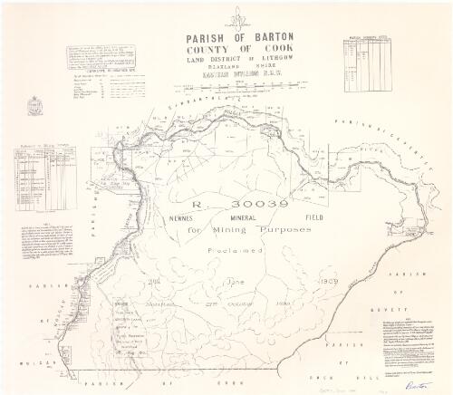 Parish of Barton, County of Cook [cartographic material] : Land District of Lithgow, Blaxland Shire, Eastern Division N.S.W. / compiled, drawn and printed at the Department of Lands, Sydney N.S.W