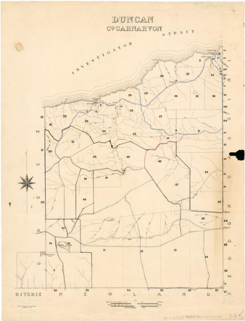 Duncan, Co. Carnarvon [cartographic material] / compiled in the Office of the Surveyor General, Department of Lands