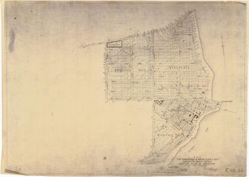 Kingscote water supply, contour plan of Kingscote [cartographic material] / S.A.G., the Engineering & Water Supply Dept