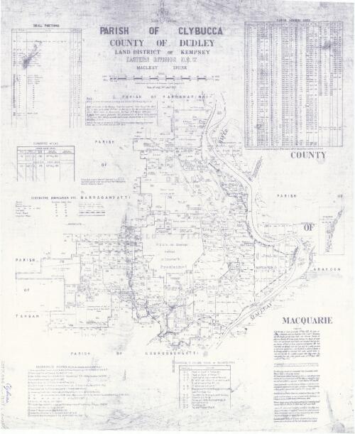 Parish of Clybucca, County of Dudley [cartographic material] : Land District of Kempsey, Eastern Division N.S.W, Macleay Shire / compiled, drawn and printed at the Department of Lands, Sydney N.S.W