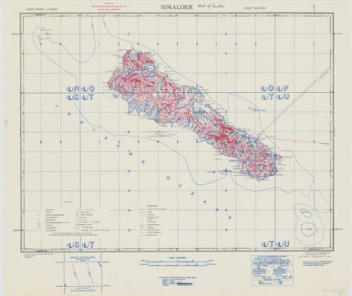 Simaloer, East Indies 1:250,000 / copied from a Dutch map dated 1918, photolithographed at O.S. 1942