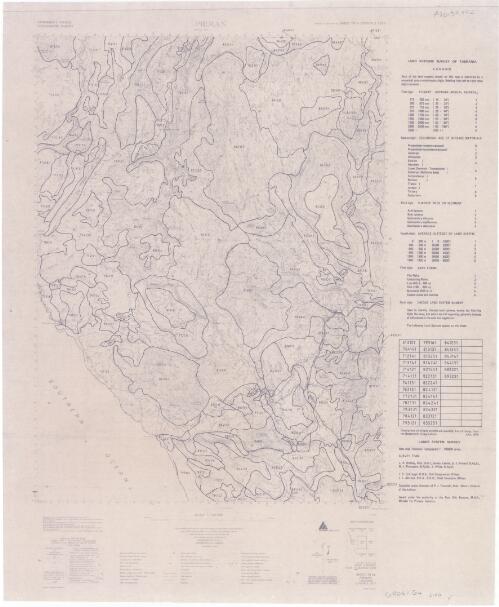 Land systems survey of Tasmania. 7914,. Pieman [cartographic material] / Department of Agriculture