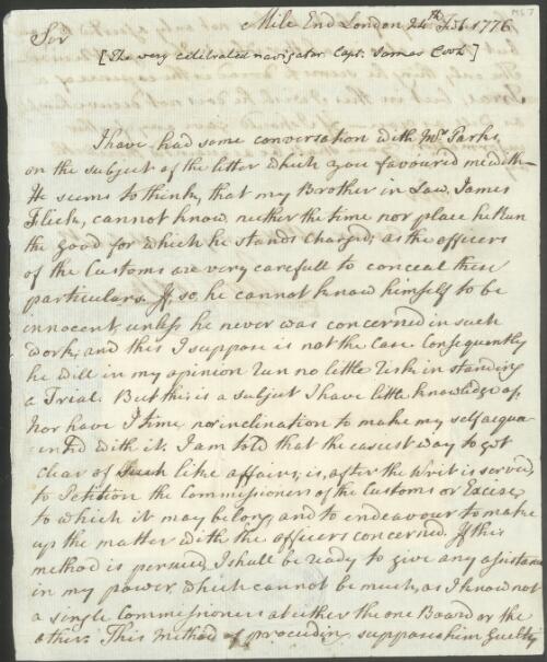Letters and documents, 1771-1776 [manuscript]