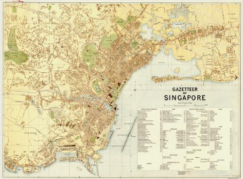 Gazetteer of Singapore / [cartographic material]
