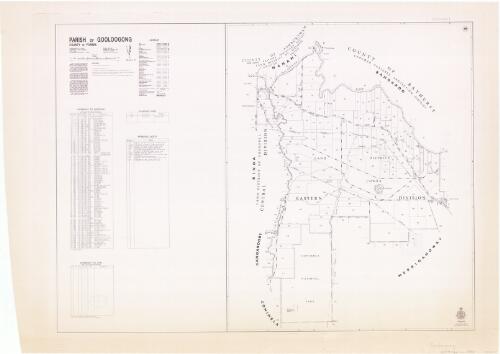 Parish of Gooloogong, County of Forbes [cartographic material] / printed & published by Dept. of Lands Sydney ; cartographer: G. Dignam
