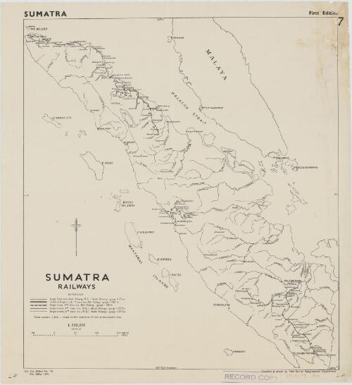 Sumatra railways / compiled & drawn by Inter-Service Topographical Department